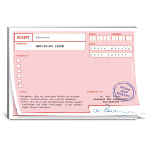Rezept Block Not-to-Do