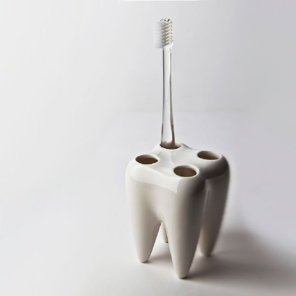medicalartandmore weiss - Zahnbürstenhalter